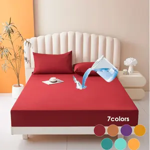 Solid Color Bedding Set, 3 Counts/set Including 1 Count Bed Sheet & 2 Counts Pillowcase, Soft Comfortable Bedding Set for Home Bedroom