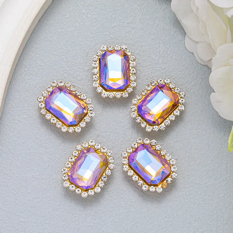 Gold base + dazzling pink (glass)