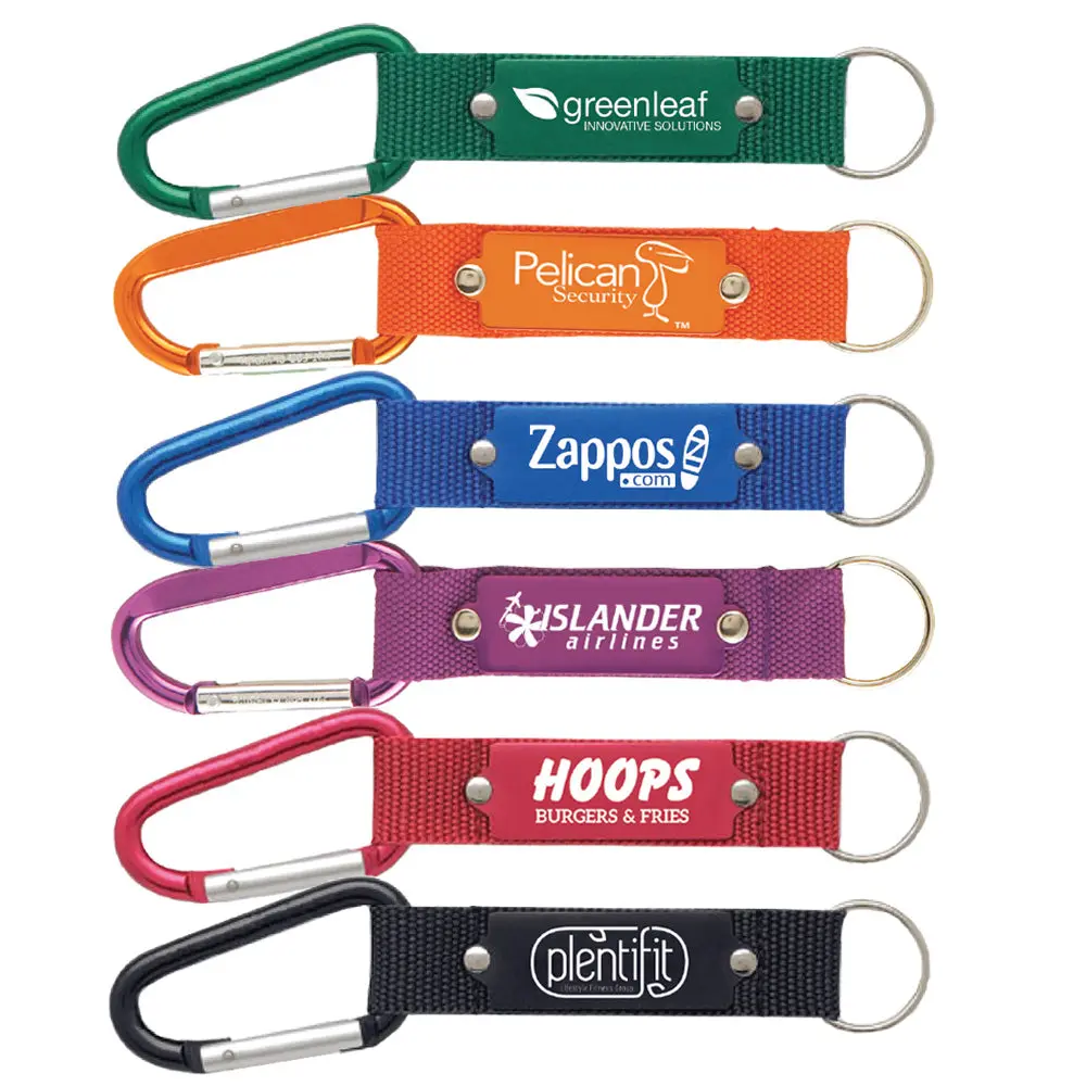 Personalized Carabiner Keychain Printed With Your Logo or Message