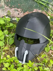 Fallout Institute Helmet - Black "Stealth" Variant Handcrafted 3D-Printed Cosplay Prop with Detachable Breathing Tube for Fallout 4 Fans