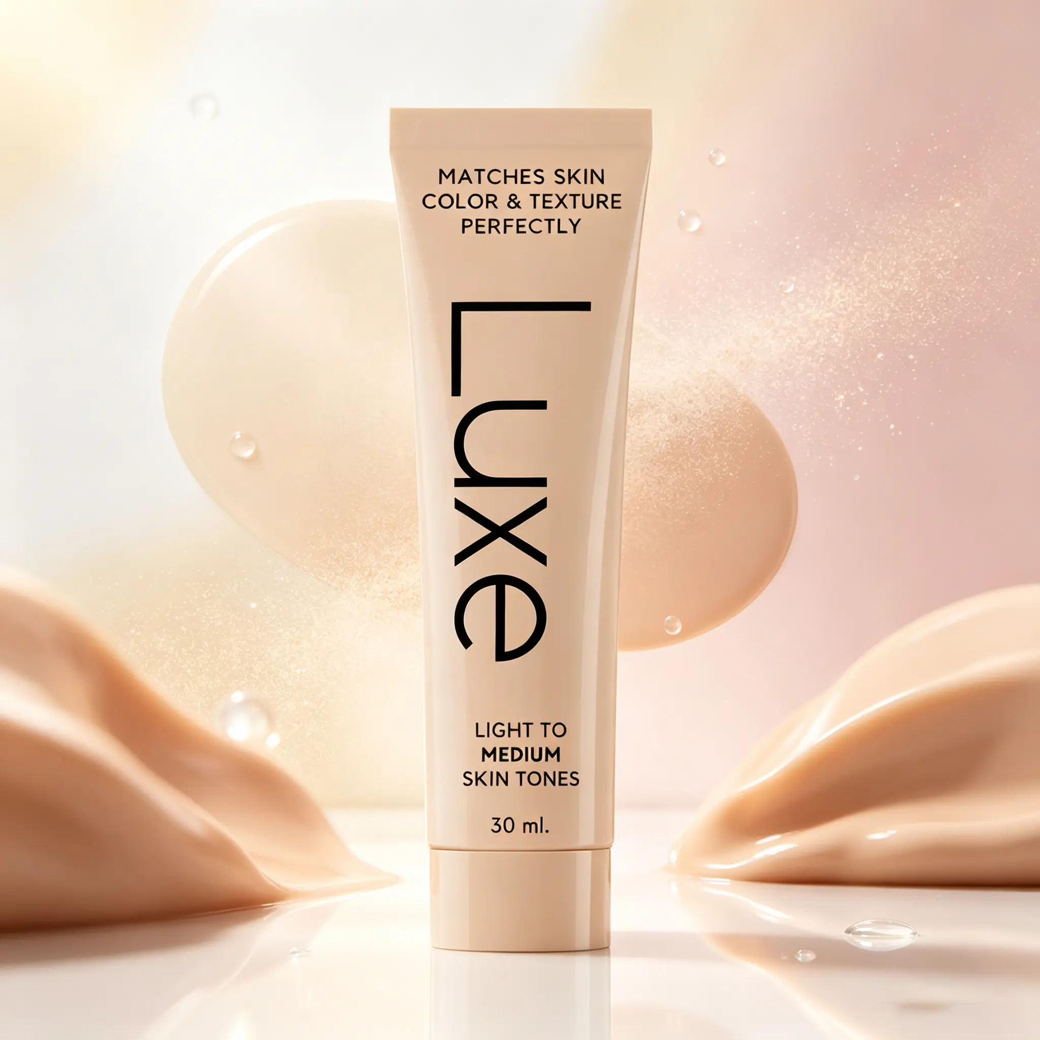 Women's Luxe Tone-Adapting Color Changing Foundation - Adjustable Dual Coverage, 12HR All-Day Wear, Soft Dewy Skin-Like Finish