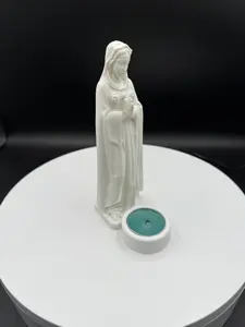 Virgin Mary Candle Holder | 3D Printed Religious Décor | Prayer Statue with Tealight | Catholic Gift for Home Altar | Inspirational Decor