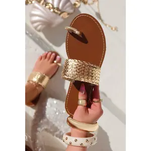 Julissa Slip On Sandals - Gold