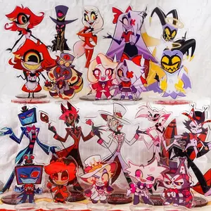 16 Ops (NOT COMBO 16) Hazbin Hotel Acrylic Standee | Chibi Character Standee Desk Decor for Anime Fans