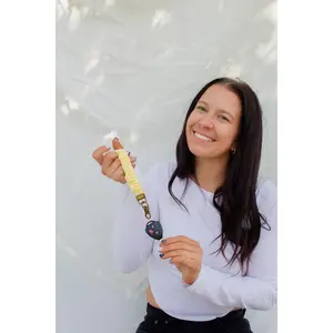Andi x Katie Lynn Butter Yellow Keychain