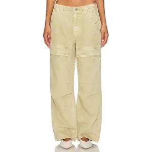 GRLFRND Steph Low Rise Cargo Jeans in Slide Rock