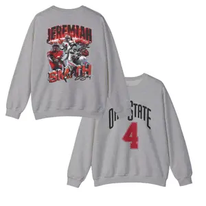 Football Merch - Jeremiah Smith Ohio Cotton Unisex T-Shirt (Sweatshirt, Hoodie)