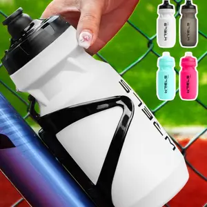Portable Lightweight 600ML Water Bottle, Squeeze Sport Hydration Flask, Outdoor Running Cycling Fitness Large Capacity Jug