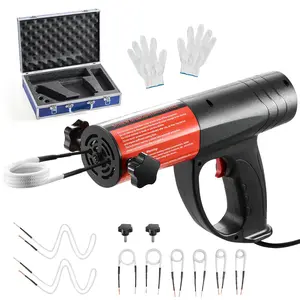 fathersdaygift VEVOR Induction Heater Bolt Removal, 1500W 110V Magnetic Induction Heater Kit, Handheld Nut Buster Tool, Mini Heating Machine for Rusty Screw Removing, Car Garage Repairing Tools with 8 Coil and Box