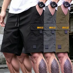 Men’s 3-Pack Cargo Shorts — Durable tear-resistant fabric, multi-functional pockets, adjustable waistband | Suitable for gym, hiking, and jobsite work — Summer’s outstanding comfort and breathability, casual style, men’s bottoms with a slim fit and stylis