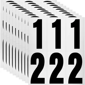 2 PACK,120 Numbers, Reflective Adhesive Mailbox Number Pack, 3",  Number Stickers for Signs, Door, , , , Business, Address Number
