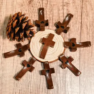 Pocket Prayer Cross – Wooden Comfort Cross, Handheld Worry Cross Gift, Engraved Christian Gift for Anxiety Relief & Faith Perfect for Religious & Daily Faith Reminder