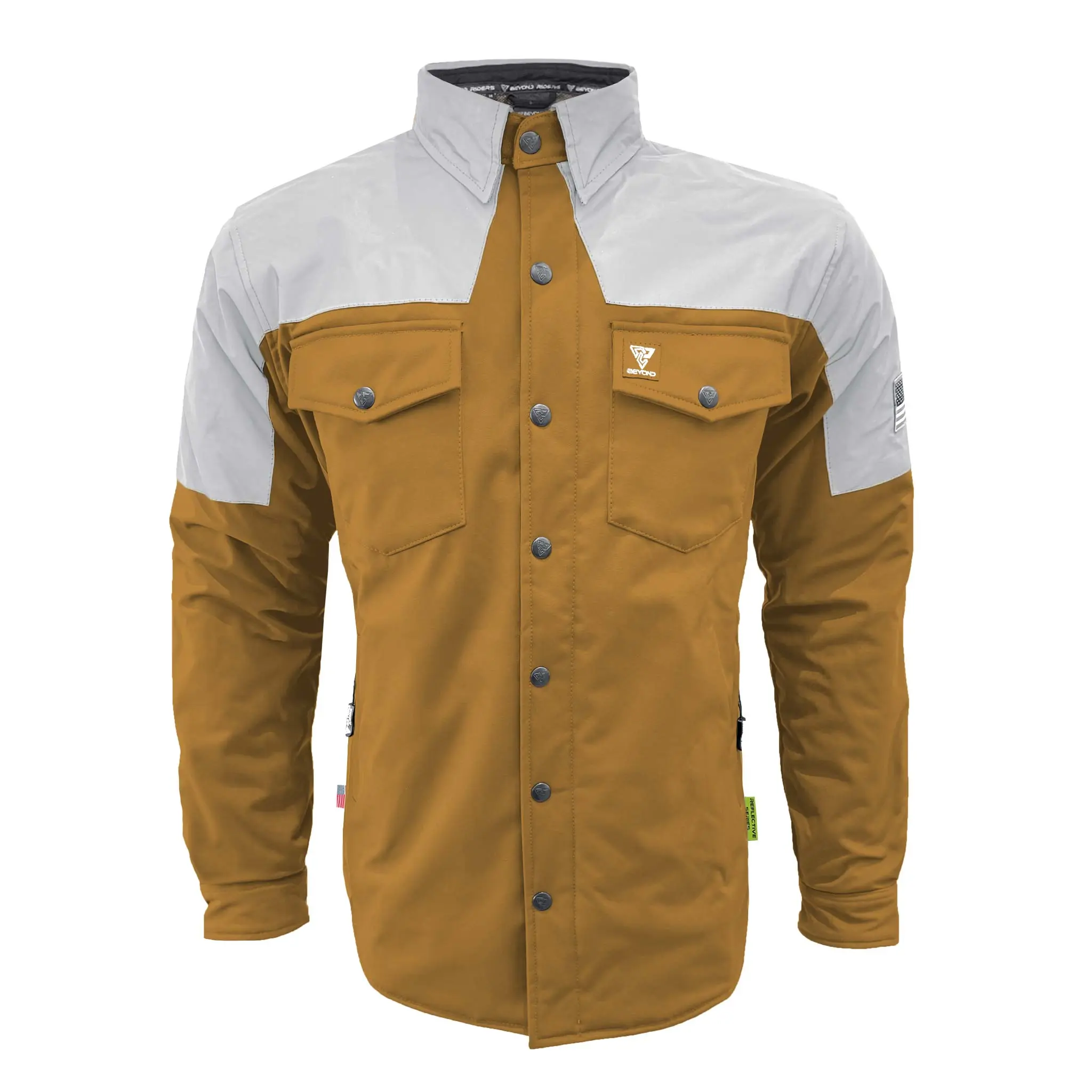 SoftShell Reflective Mustard Eclipse Winter Jacket for Men