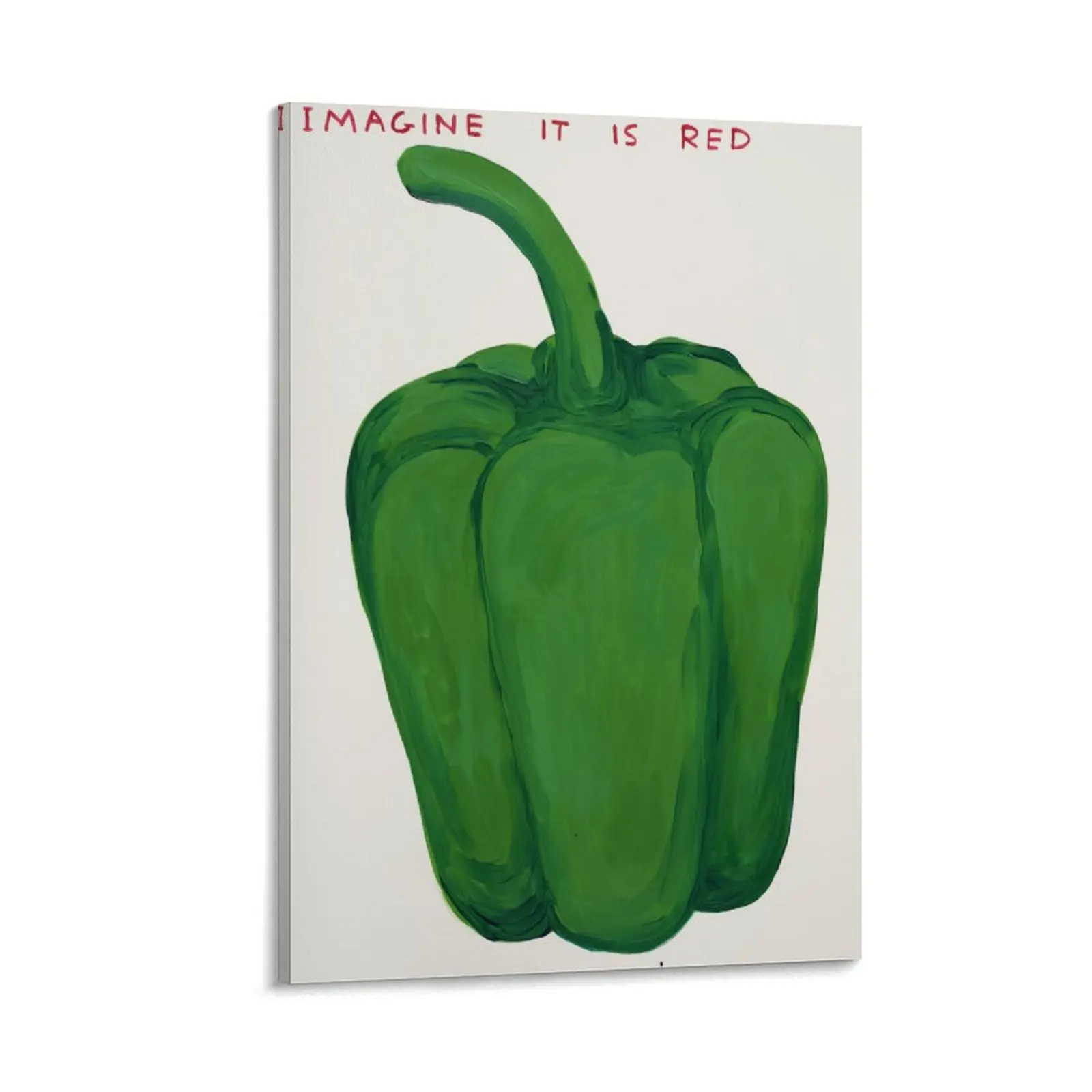 Imagine-it-is-Red David-Shrigley Canvas Wall Art Posters Canvas Painting Wall Art Decor For School Office And Family Canvas Poster Bedroom Decor Sports Landscape Office Room Decor Gift Frames Ornaments Artistic Decoration Photo Print