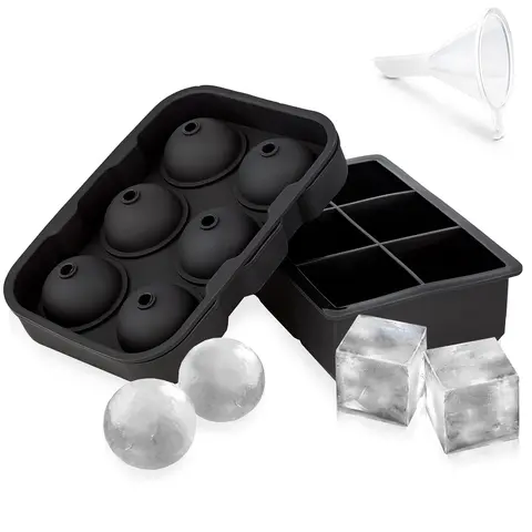Multi-grid Ice Cube Container, Silicone Ice Cube Tray, Ice Ball Mold For Freezer, Practical Kitchen Gadgets For Home Use, Kitchen Accessories, Back to School Essentials, Summer Gift