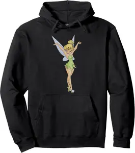Peter Pan Tinker Bell Arms Up Profile Mirror Dance Pullover Hoodie