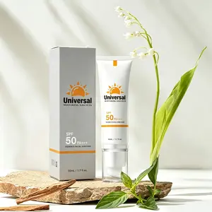 Tinted Face Sunscreen SPF 50 PA+++, Water-Resistant Non-Greasy Moisturizer with Moisture for Facial Skin Care