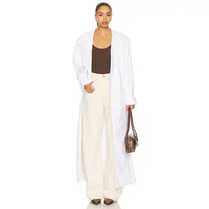 AFRM The Soft Trench Coat in Bright White