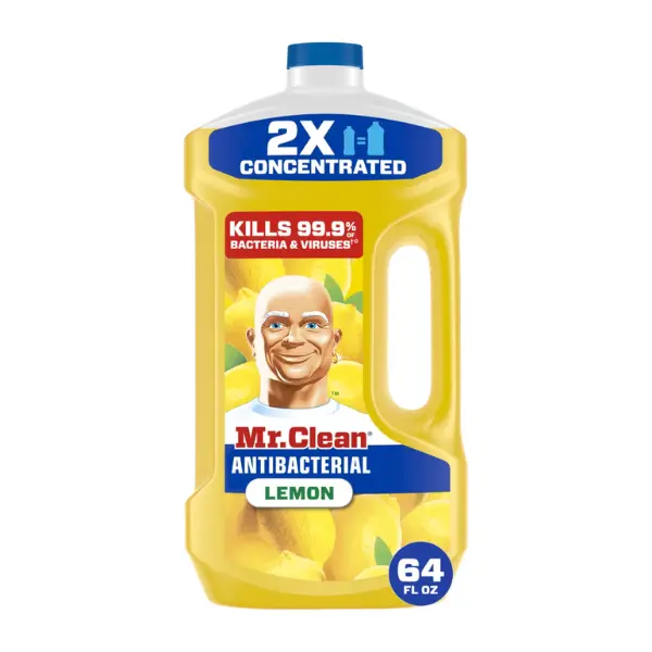 Mr. Clean Floor Cleaner, All Purpose Cleaner, Mop Soap, Lemon, Anti-Bacterial, 64 fl oz