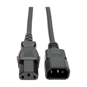Eaton P004-L03 Locking C13 to C14 PDU Style Power Extension Cord, 10A, 18 AWG, 3 ft. (0.91 m)