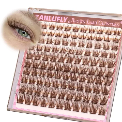 DIY Eyelash Clusters, Transparent Band, Natural Look, Multiple Styles, 8-16mm D Curl, Beginner Friendly, 110 Pieces, DIY False Eyelashes