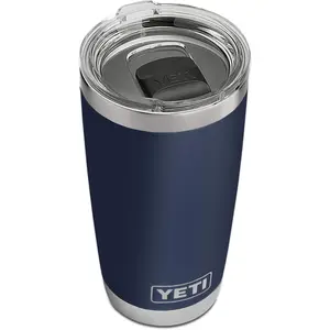 YETI Rambler 20 Oz Stainless Steel Vacuum Insulated Tumbler W/Magslider Lid YETI Drink Water Bottles Portable