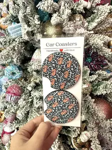 Mouth Smile Car Coaters, Machine Washable Coasters