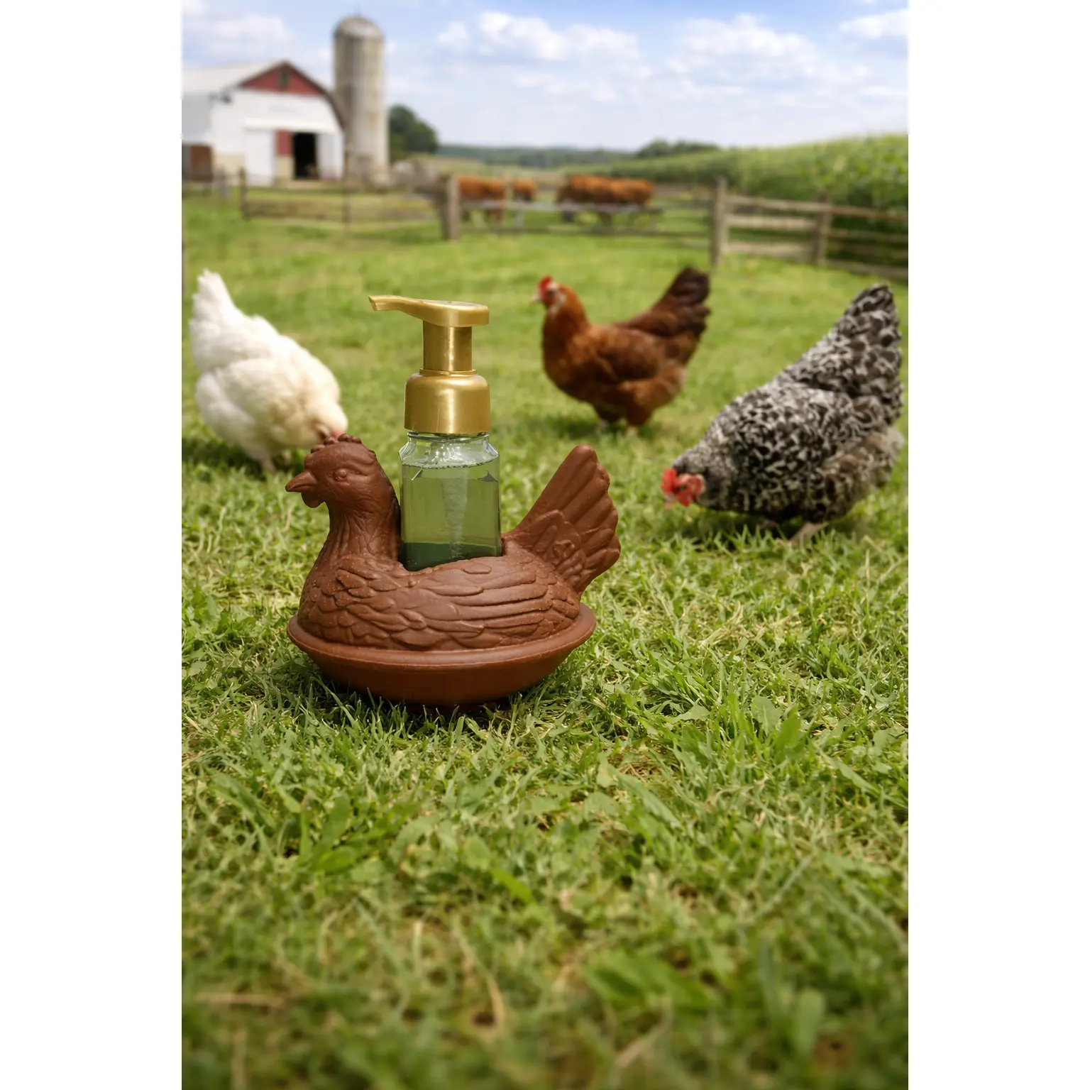 3D Hen on a nest 3D Hen on a nest
