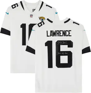 Trevor Lawrence Jacksonville Jaguars Autographed White Limited Jersey with "#1 Pick" Inscription - Fanatics Authentic Certified