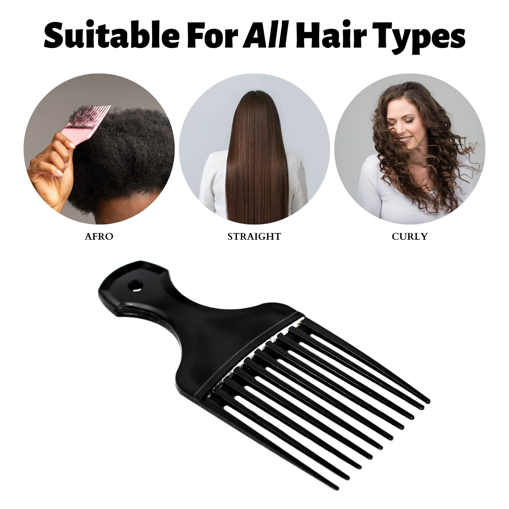 Plastic Hair Clips 12 Teeth Afro Curly Hair Clips 1 Count