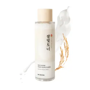 MIZON Rice Water Milky Toner for Glass Skin | Hydrating Korean Skincare with Niacinamide, Ceramides & Squalane | Glow Toner for Dry & Dull Skin
