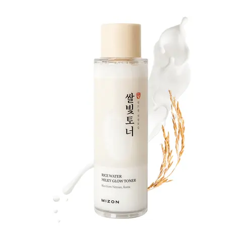 MIZON Rice Water Milky Toner 5.07 fl oz- Korean Glass Skin Skincare, Unisex Daily Routine Toner with Niacinamide, Ceramide + Squalane, Barrier Support, Deeply Hydrates, Nourishing, Lightweight for Dry, Dull Skin
