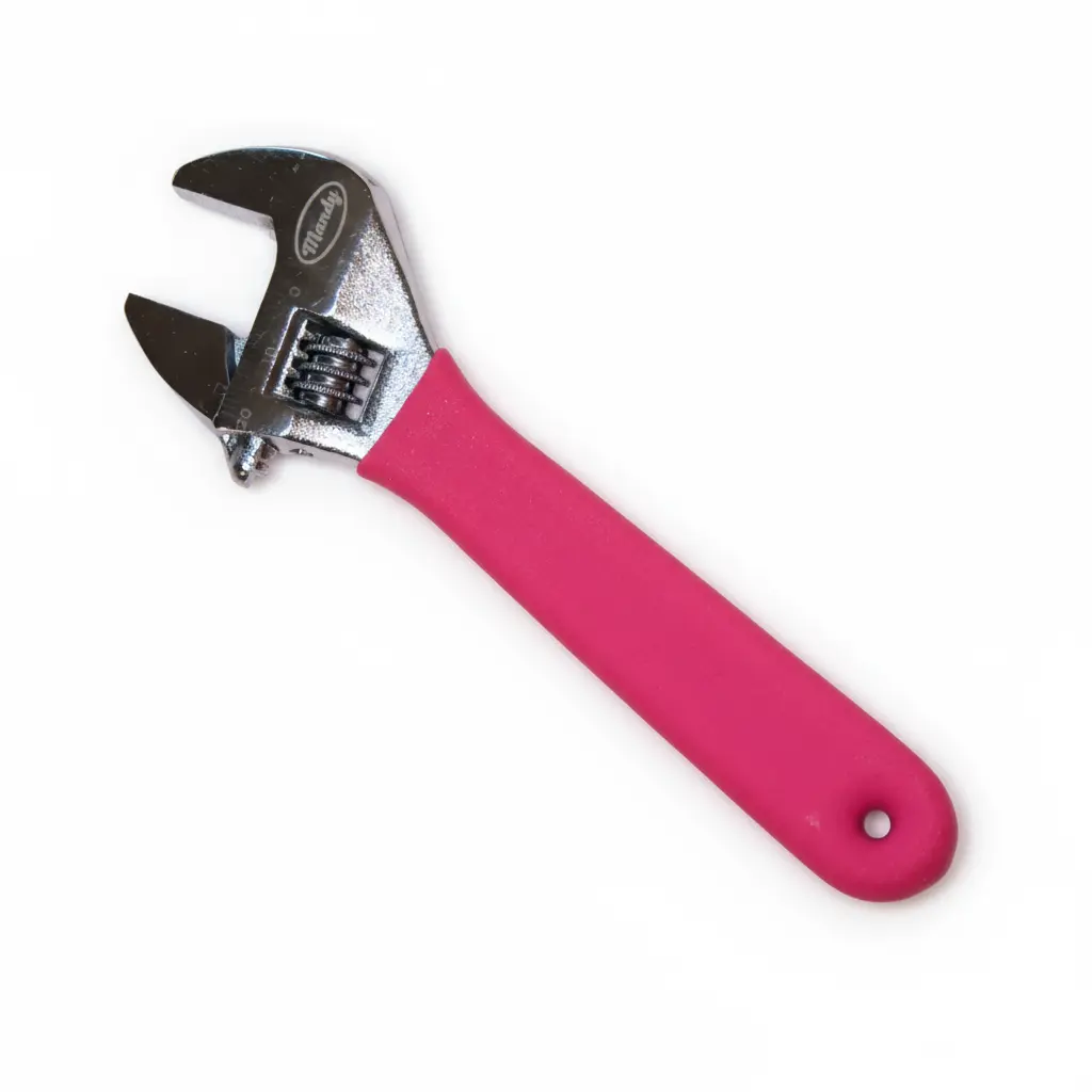 Mandy Pink Adjustable Wrench Stylish DIY Tool for Women with Adjustable Jaw Durable Construction Lightweight Compact Design Perfect for Furniture Assembly Home Repairs