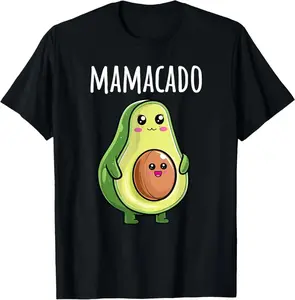 100% Cotton Unisex Pregnancy Announcement Shirts Women Mom Funny Mamacado T-Shirt