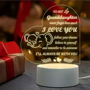 2D Flat Desktop Decor,Heartfelt LED Night Light,Energy Efficient, Warm Glow,Durable,Ideal for Birthdays,Easy to Use,Lighted Floor,Standing Home And Festive Decoration,Gift for Family,Birthdays,Weddings,Thanksgiving,Christmas