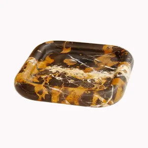 Rounded Square Marble Tray