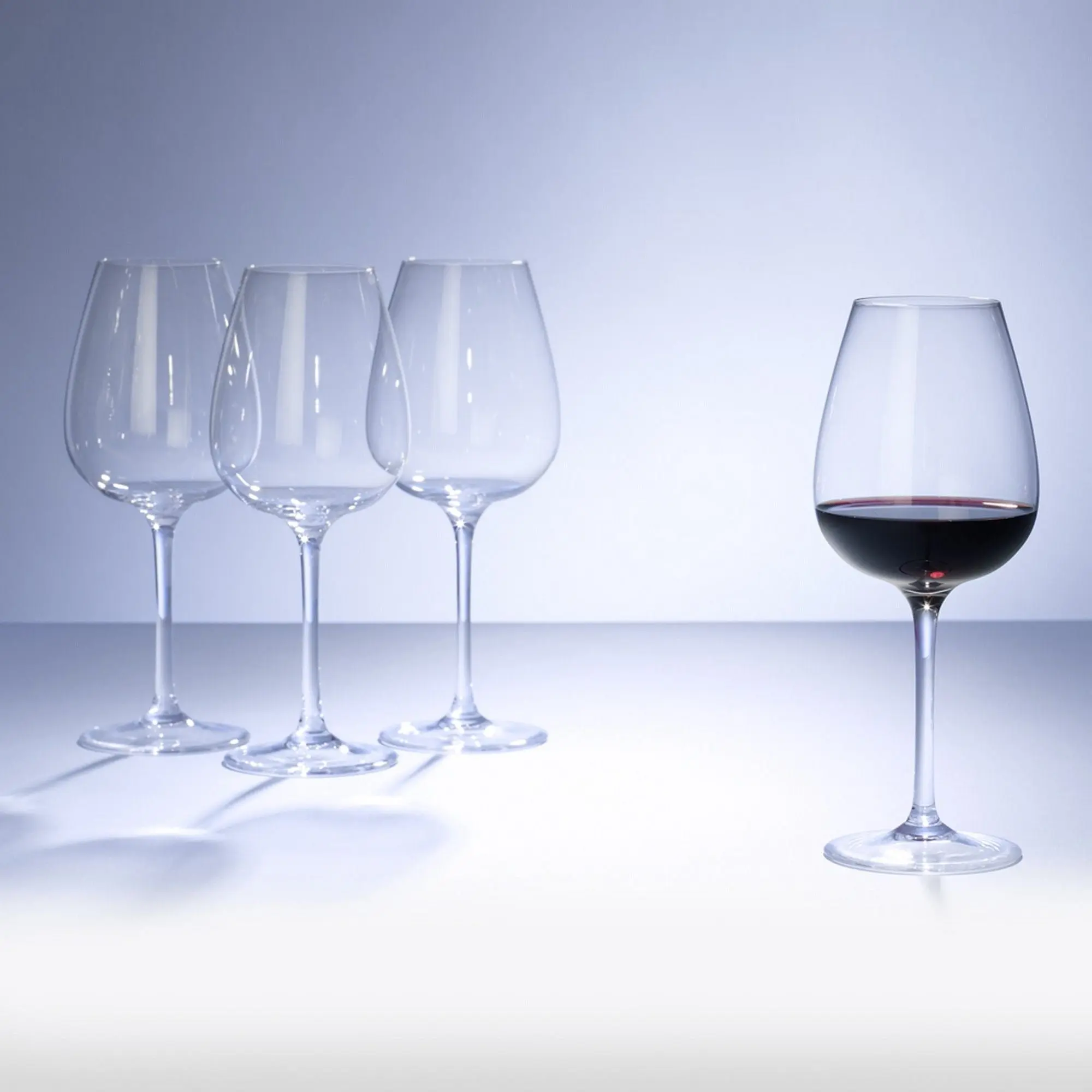 Villeroy & Boch Purismo Red Wine Intricate & Delicate Glass, Set of 4