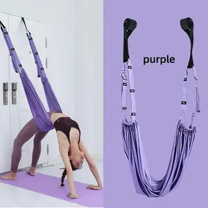 Yoga rope assistive device door mounted yoga strap hammock style assistive training device suitable for Pilates and dance