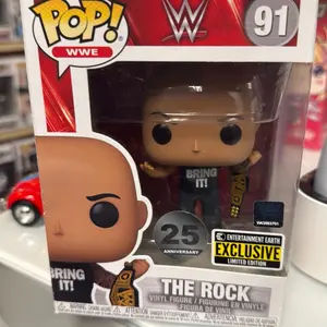 Funko Pop The Rock #91 Vinyl Figure - Exclusive Limited Edition with 25th Anniversary Celebration