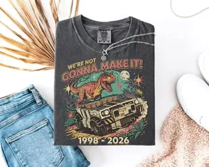 Adult & Youth Magic Kingdom Dinosaur Animal Kingdom Inspired T-Shirt Were Not Gonna Make It Theme Park Tee Not Our Dino Iguanodon Shirt Matching Family, Outfit Summer 2026