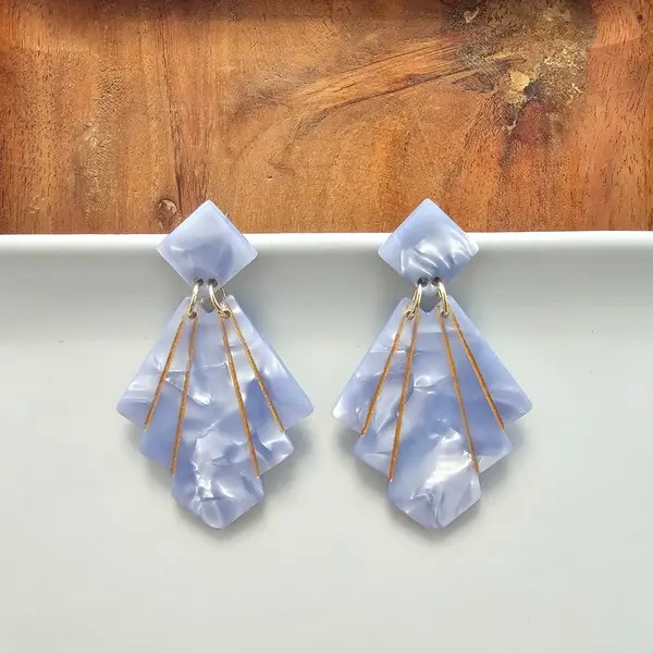 Spiffy & Splendid Estelle Earrings - Glacier Blue