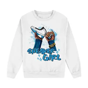 Sneaker Girl Nail Sweatshirt Match  9 Powder Blue | Color-Match Design | Adjustable Fit (S-5XL) | Shirt To Match Sneaker