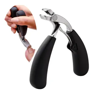 Heavy Duty Nail Clippers with Ergonomic Handle Stainless Steel Sharp Blade Thick Nails Toenail Clippers for Men Women and Seniors