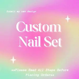 CUSTOM PRESS- ON DESIGN ORDERS - Handmade Press On Nails with Full Customization & Application Kit tiktok shop