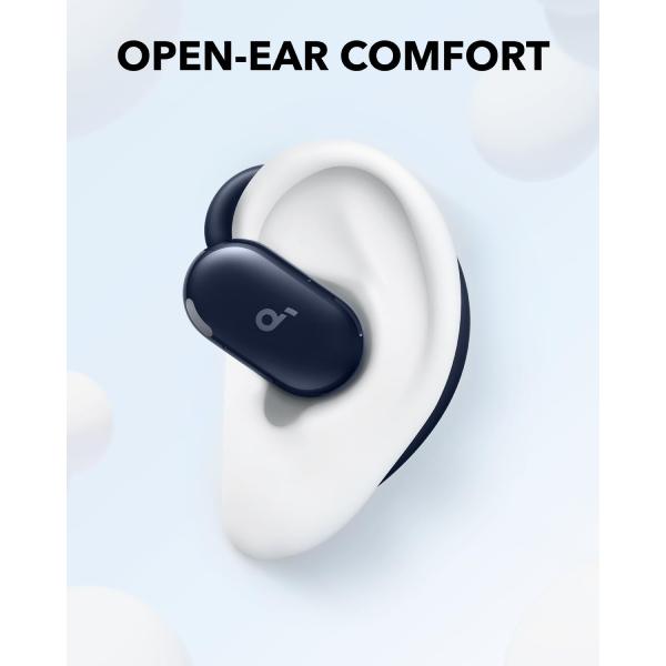 soundcore V20i by Anker Open-Ear Headphones, Adjustable Ear Hooks, Ultra-Comfort, Snug Fit, Powerful Sound, Clear Calls, IP55, 36H Playtime, Bluetooth 5.4 Wireless Earbuds, Multipoint Connection