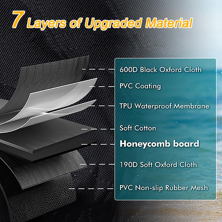 400LBS Hard Bottom Dog Car Hammock - Heavy Duty Waterproof Dog Seat Cover Back Seat Extender, Mesh Window, Universal Fit for Sedans SUVs Trucks, Supports Large Dogs