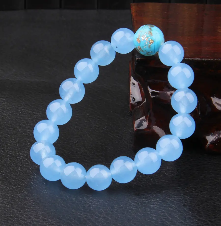 Natural Crystal Bracelet - Blue