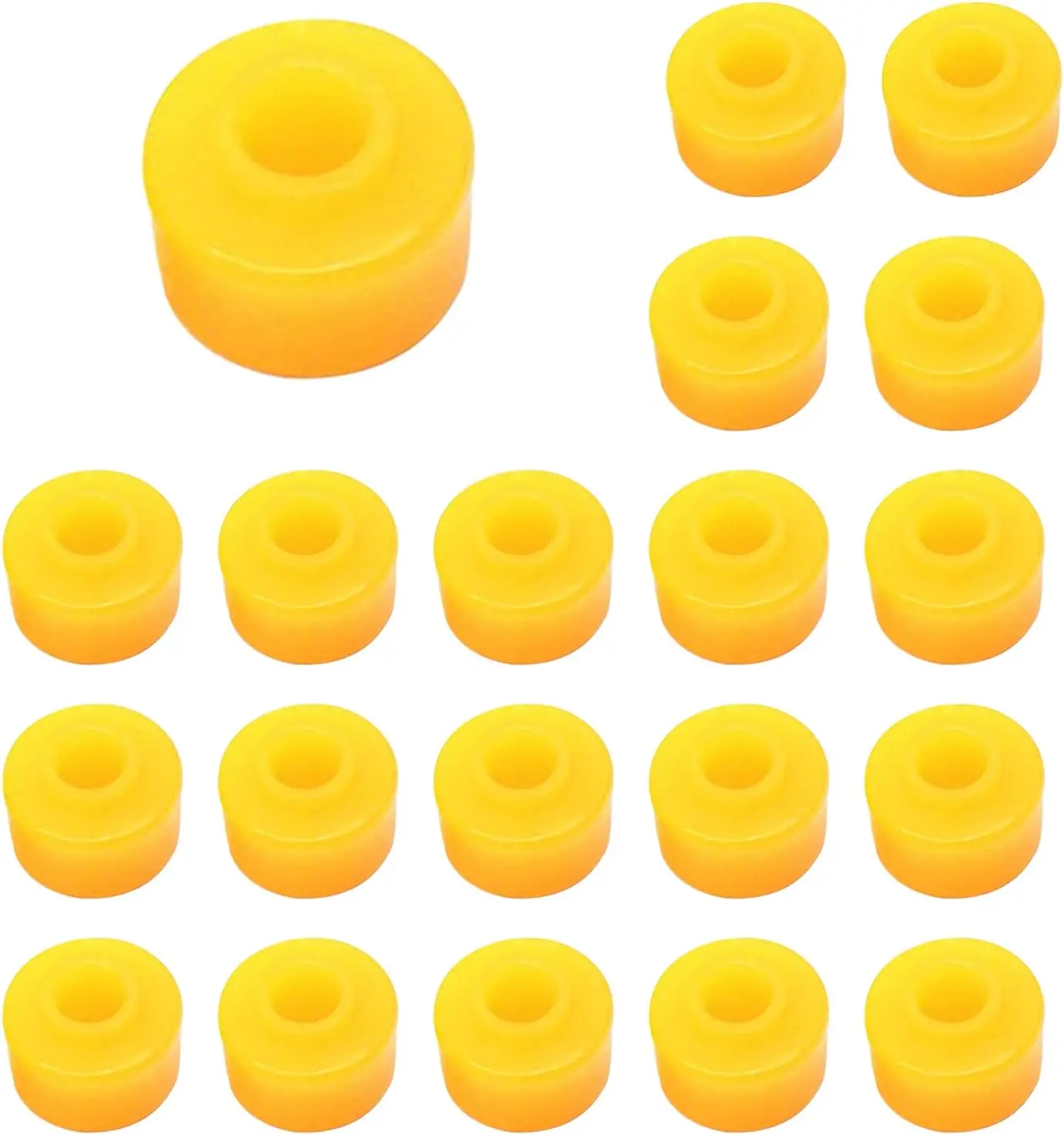 Shock Bushings 20Pcs, 11mmx27mmx19mm Vehicle Car Rubber Bushing Damper Replacement, Universal Shock Tower Grommets