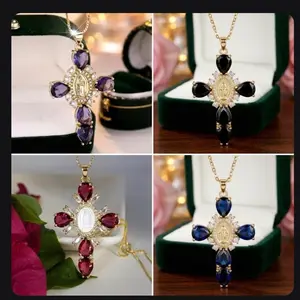 Virgin Mary Cross Pendant