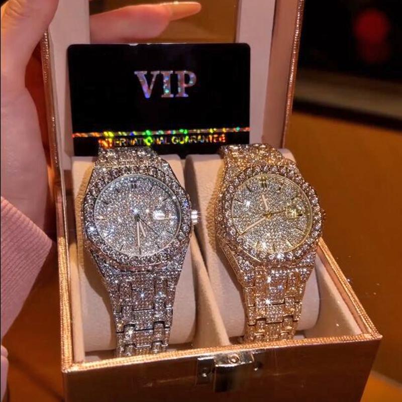 Luxury Rhinestone Embellished Jumpstart sale Classic round dial -Dial Quartz Watch with Gift BoxIncluded Fashion Timeless Classic Watch Holiday Haul  Flash Sale diamond men  Shine at work, lead with brilliance.